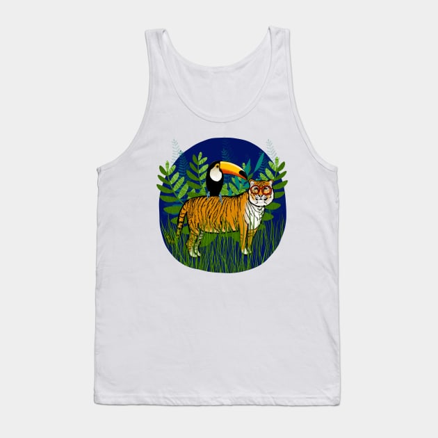 The Tiger and The Toucan Tank Top by KilkennyCat Art